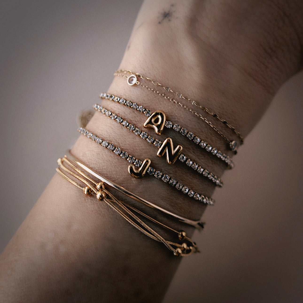 The Pop Art Initial Bracelet