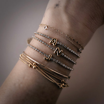 The Pop Art Initial Bracelet