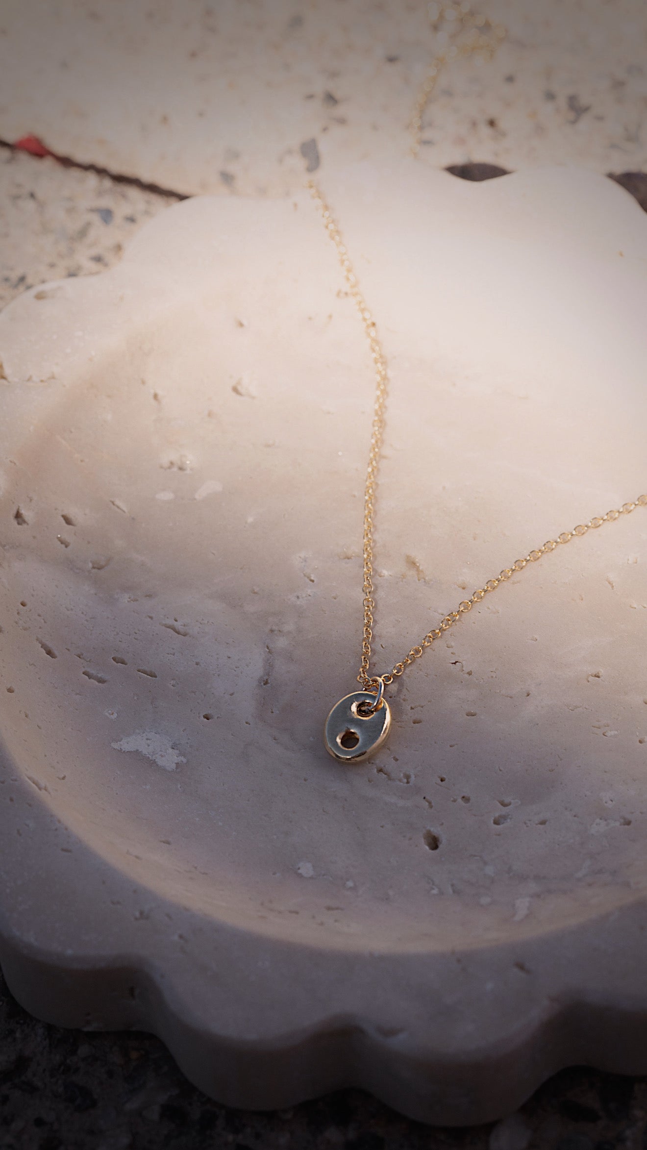 Puffy Mariner Charm Necklace