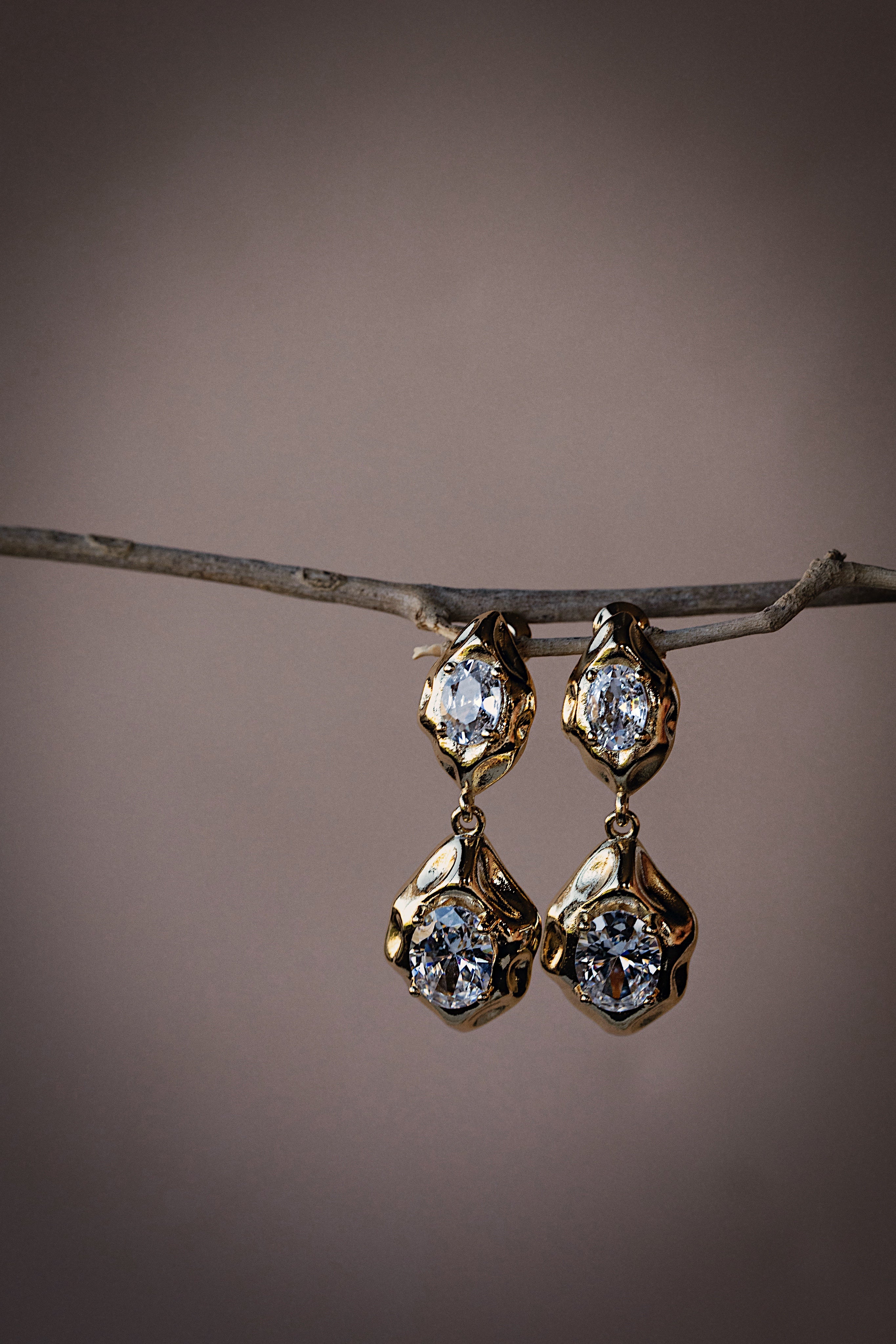 Liquid Glow Drop Earrings
