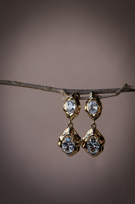 Liquid Glow Drop Earrings
