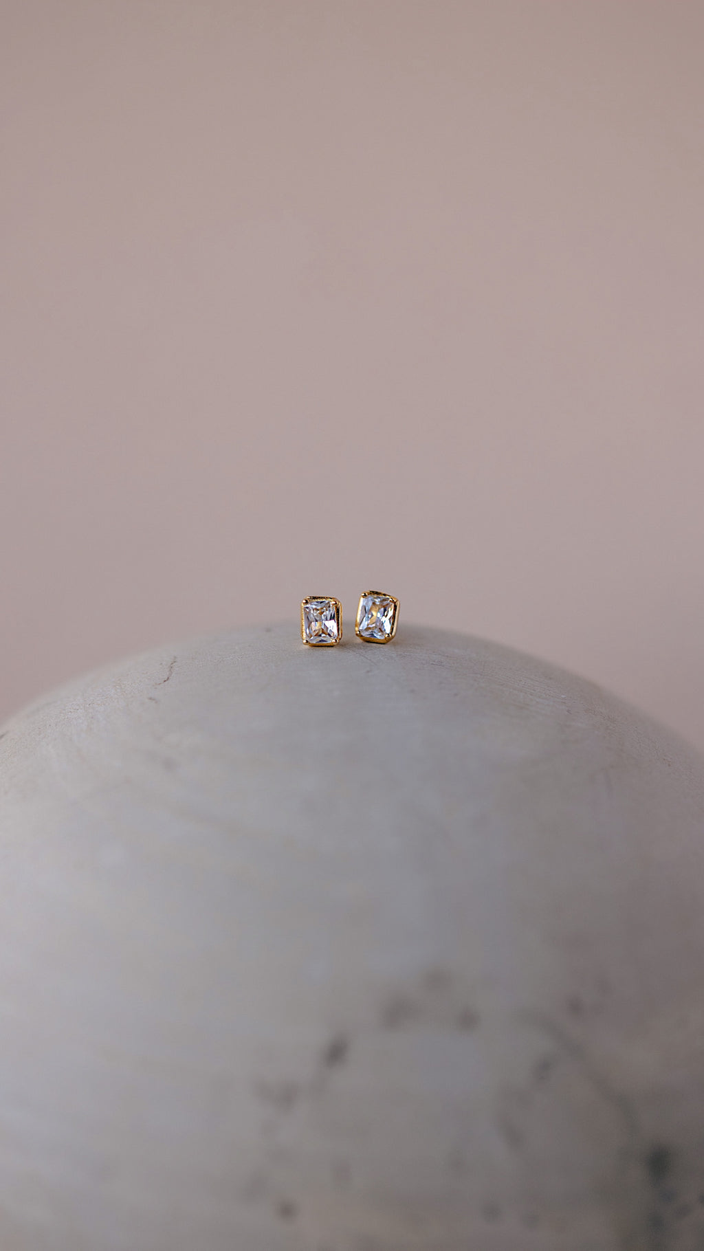 Petra Emerald CZ stud Earrings
