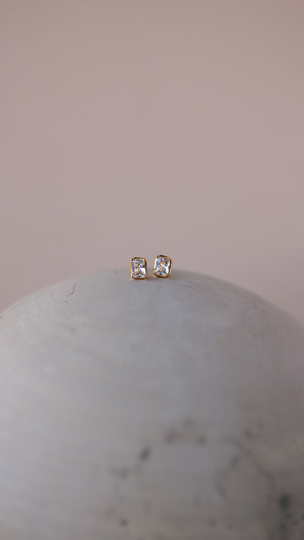 Petra Emerald CZ stud Earrings