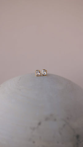 Petra Emerald CZ stud Earrings