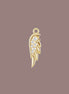 14kt Gold And Diamond Angel Wing Charm