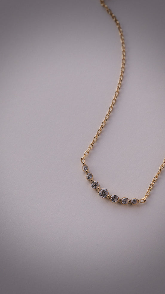 Diamond Row CZ Necklace