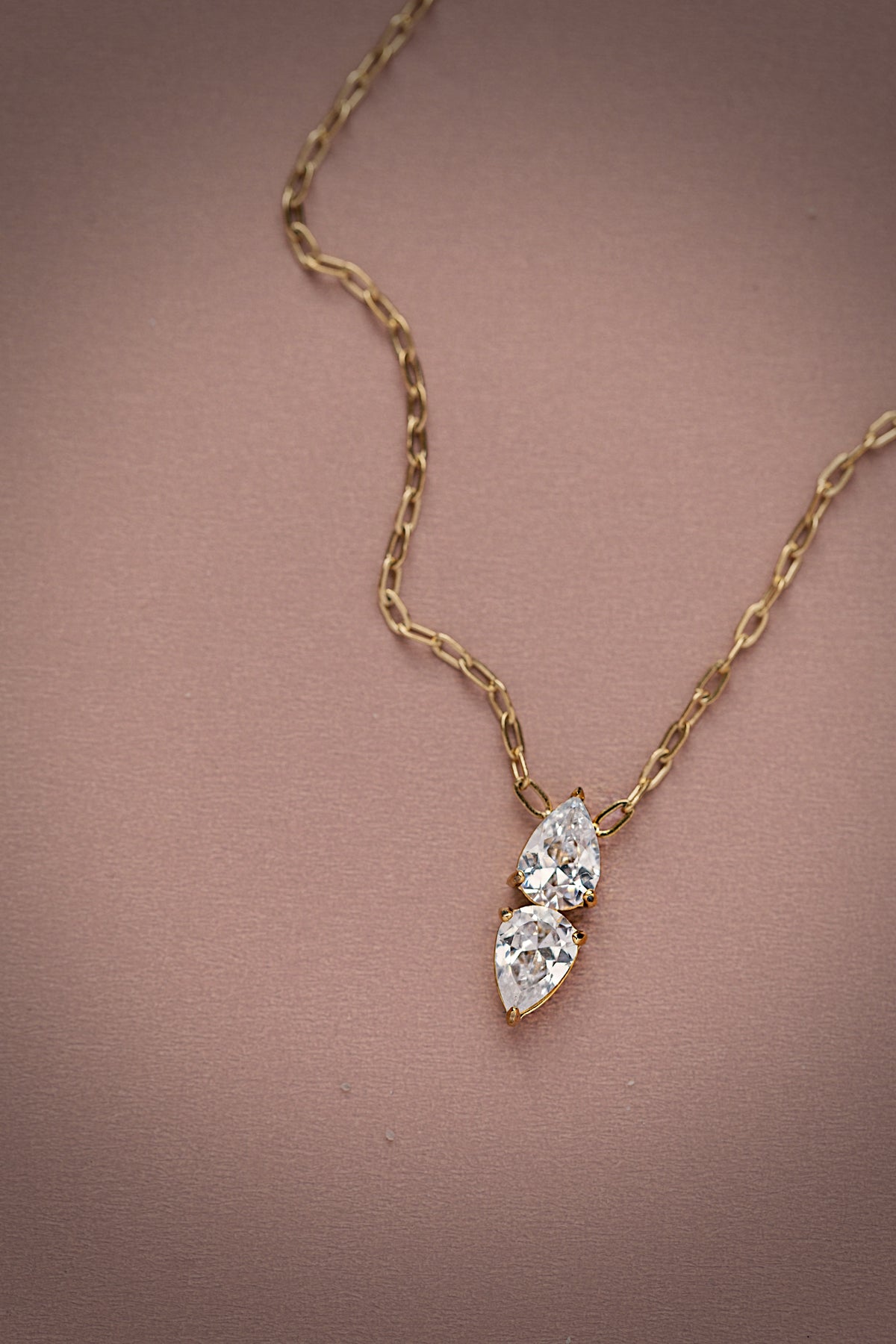 Twin Pear Necklace