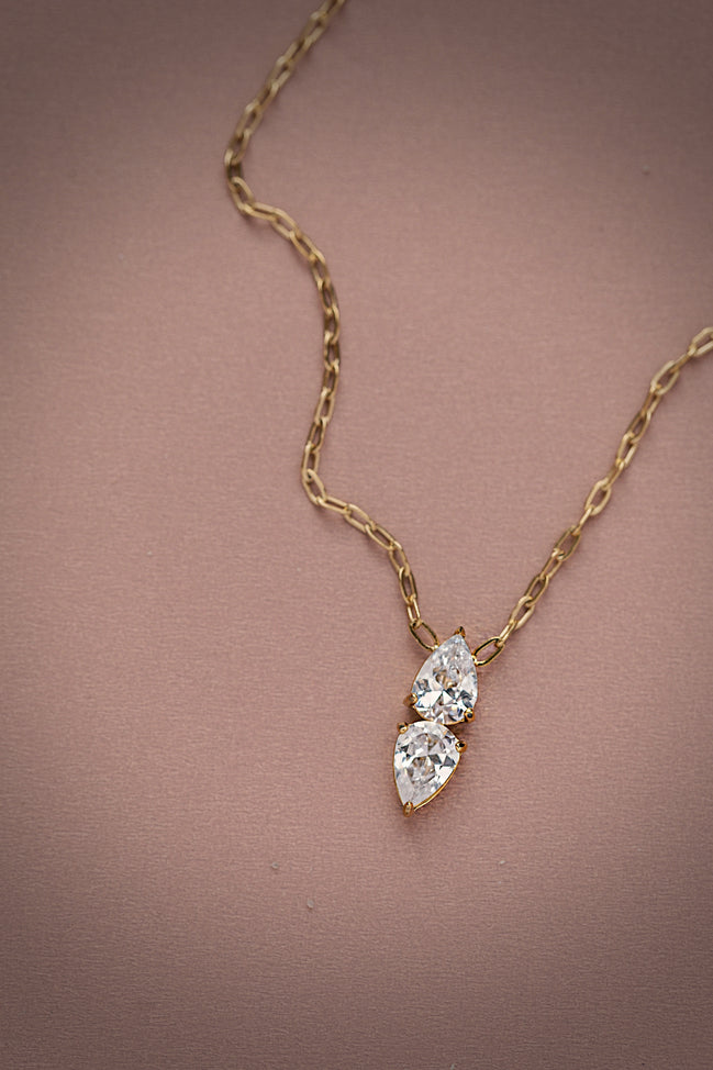 Twin Pear Necklace