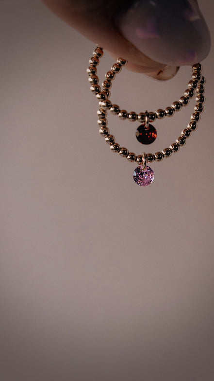 Beaded Birthstone Ring