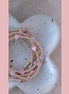 Pink Opal Hearts Bracelet