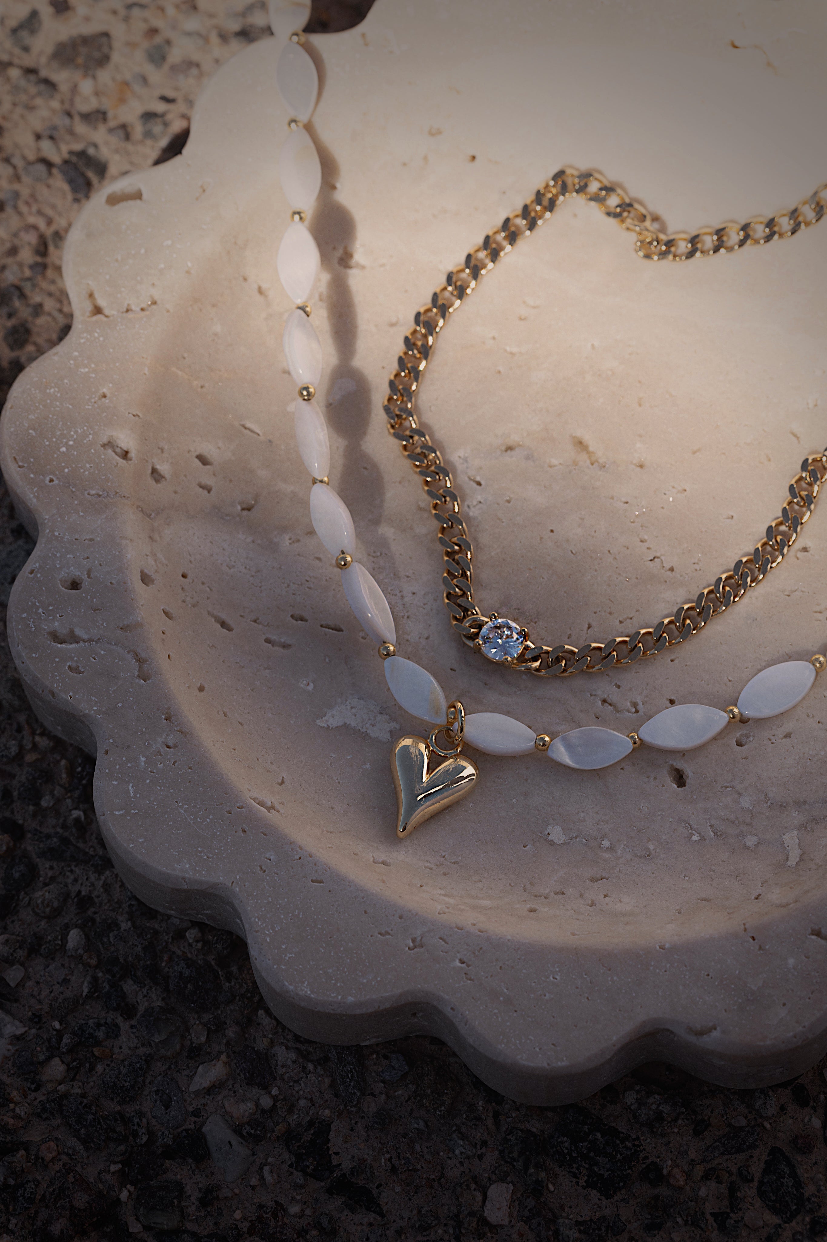 Solitaire Curb Link Necklace