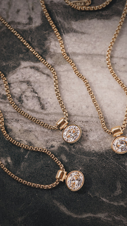 The Tova CZ Medallion Necklace