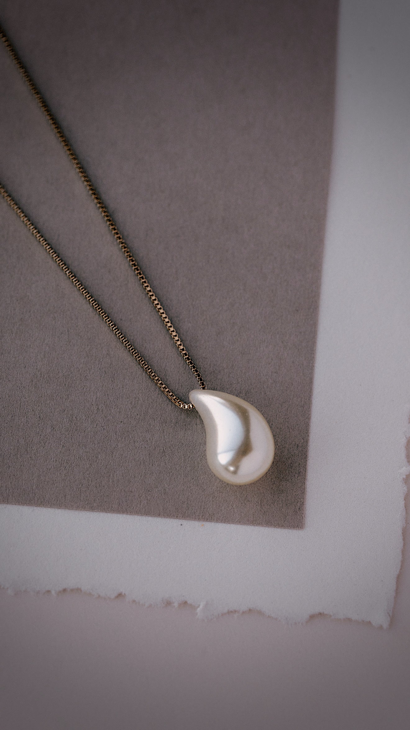 Verona Pearl Drop Necklace