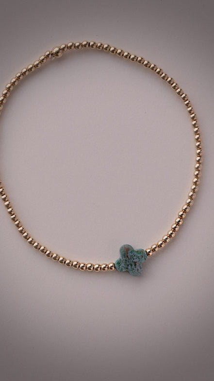 Turquoise Clover Bracelet