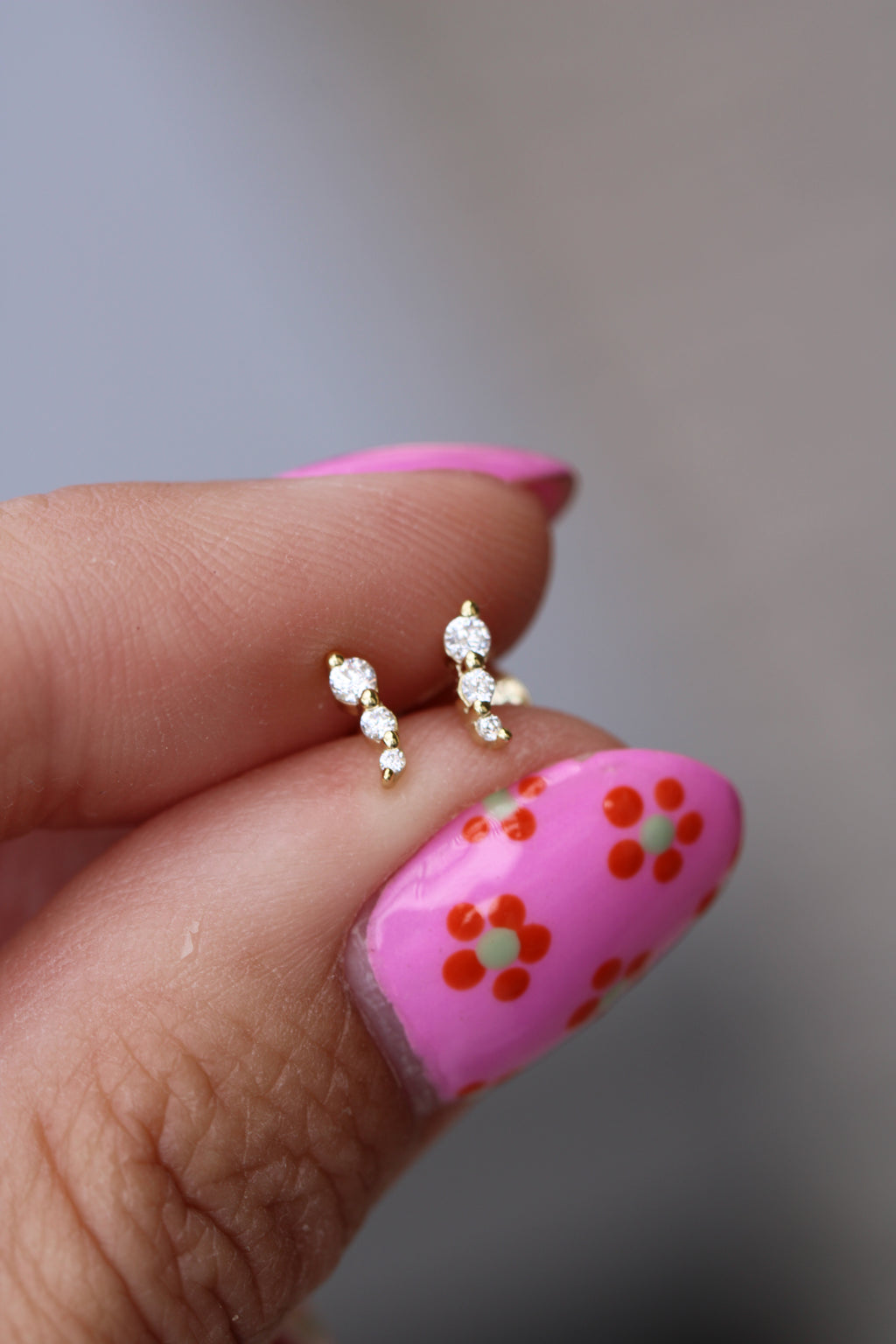 Curved Trio Studs