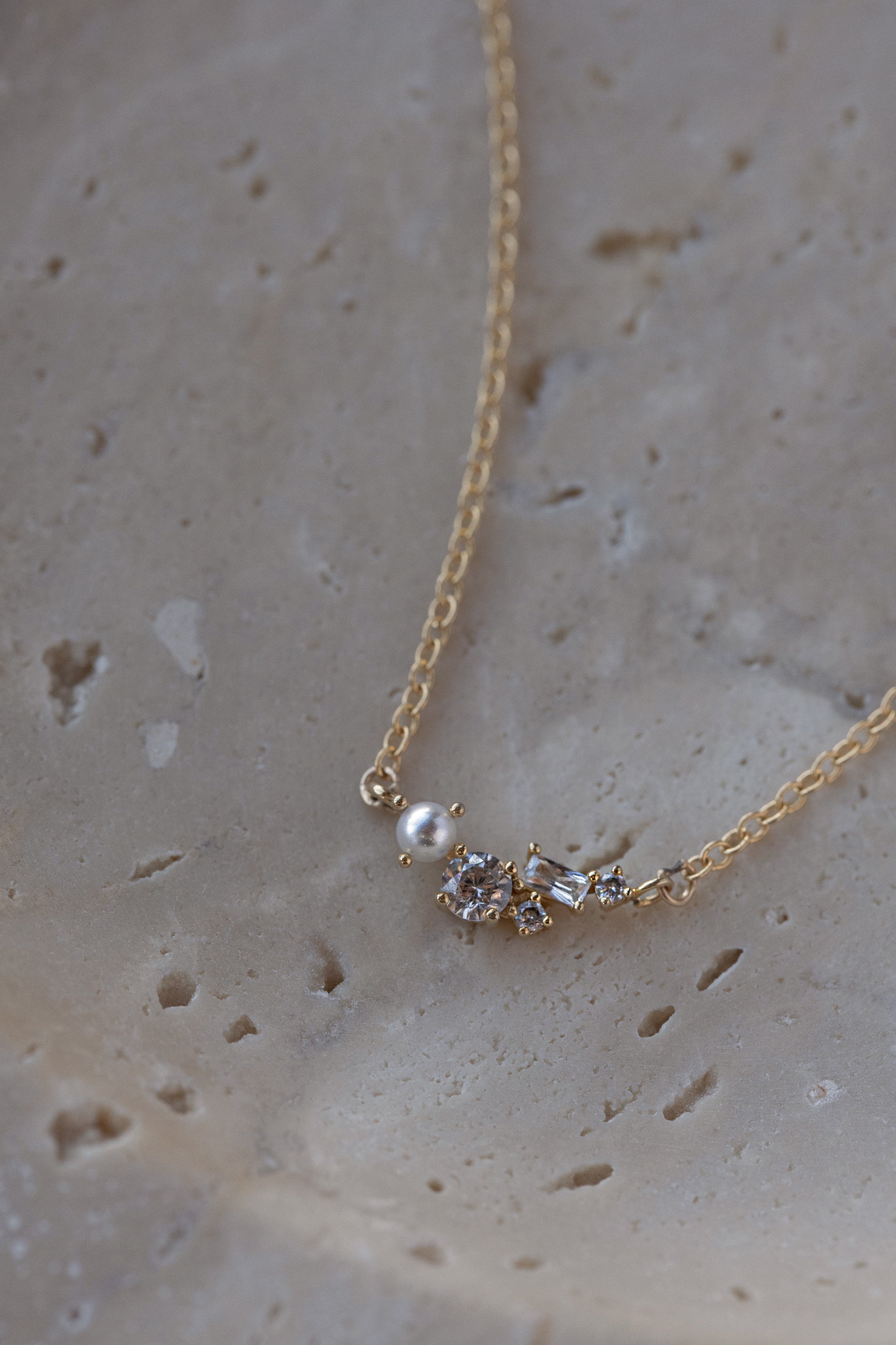 Pear Cluster Necklace