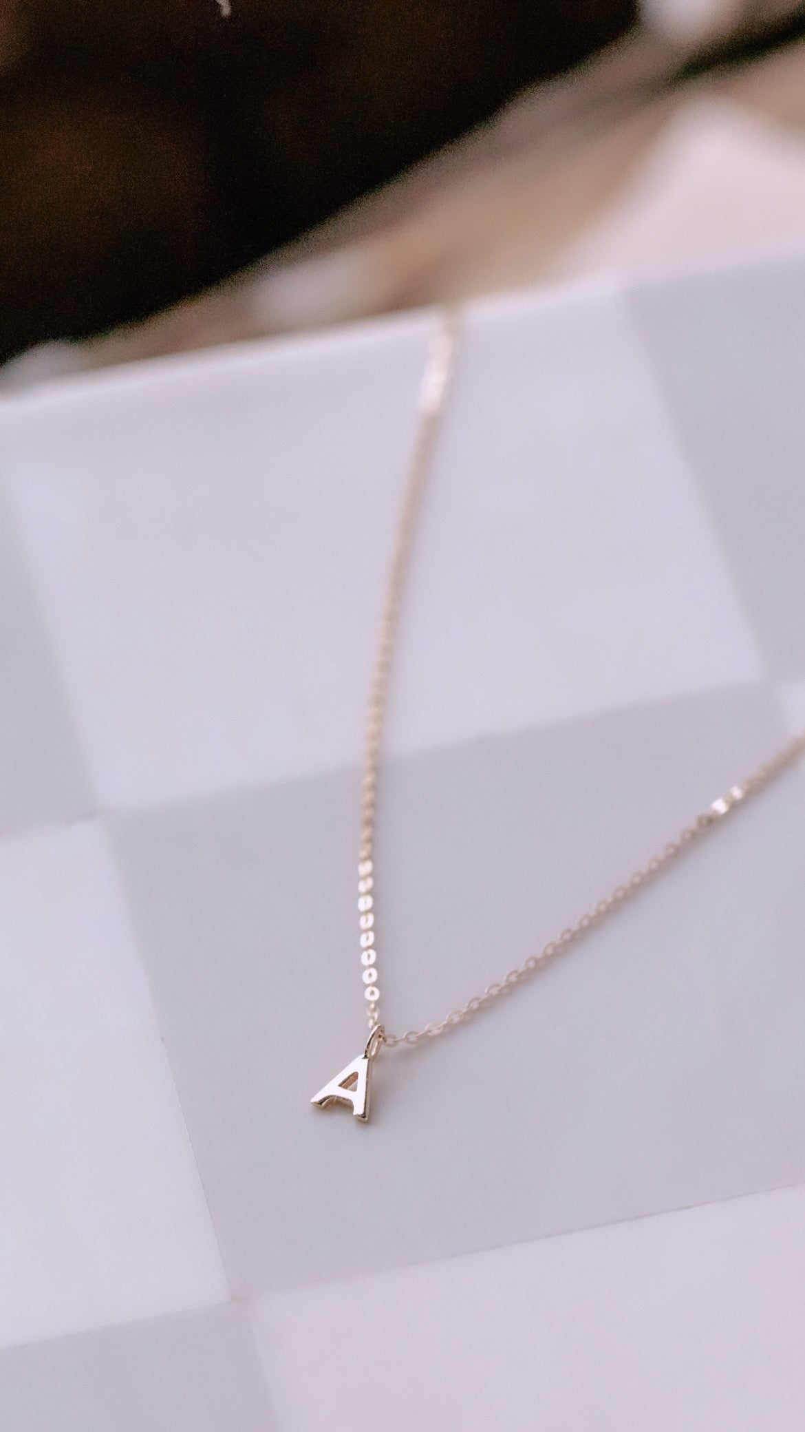Itty Bitty Initial Necklace