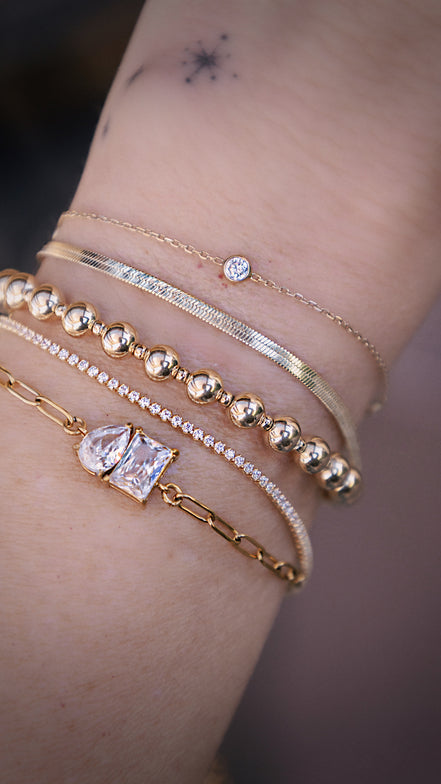 Dainty CZ Tennis Bracelet - The Neon Cactus Studio
