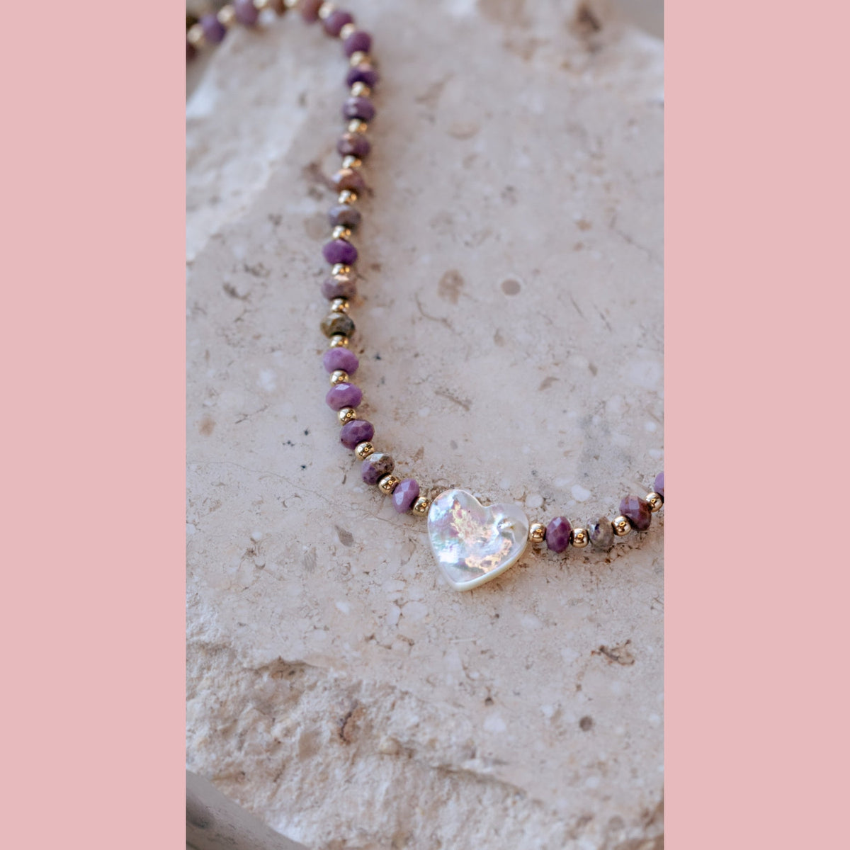 Stone Heart Necklace