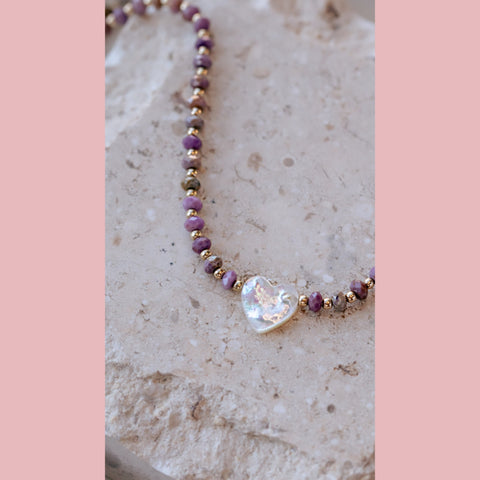 Stone Heart Necklace