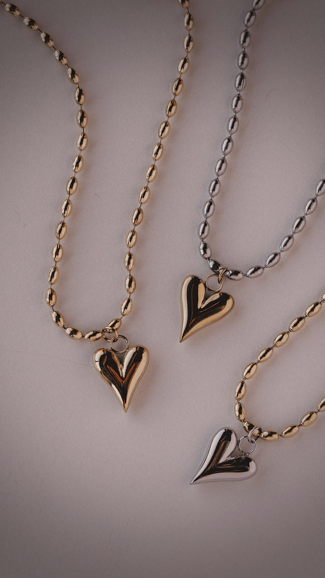 Amour Heart Necklace 2.0 - The Neon Cactus Studio