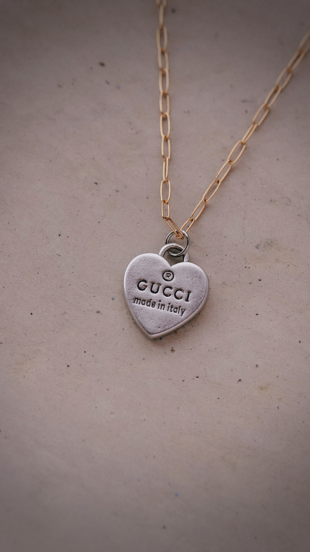 Mixed Metals Gucci Heart