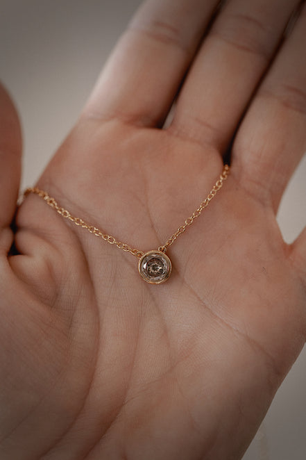 Round Bezel Necklace