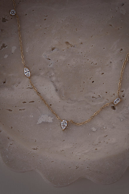 Dainty Mixed Shapes Necklace