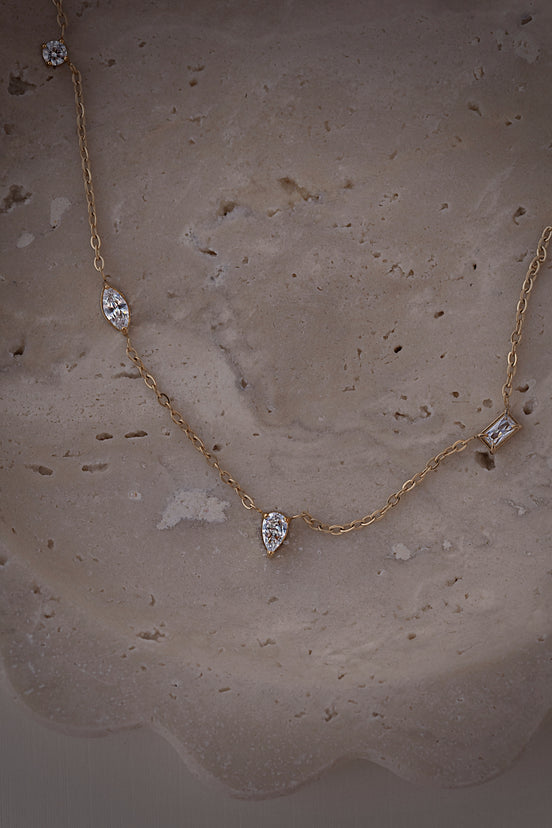 Dainty Mixed Shapes Necklace