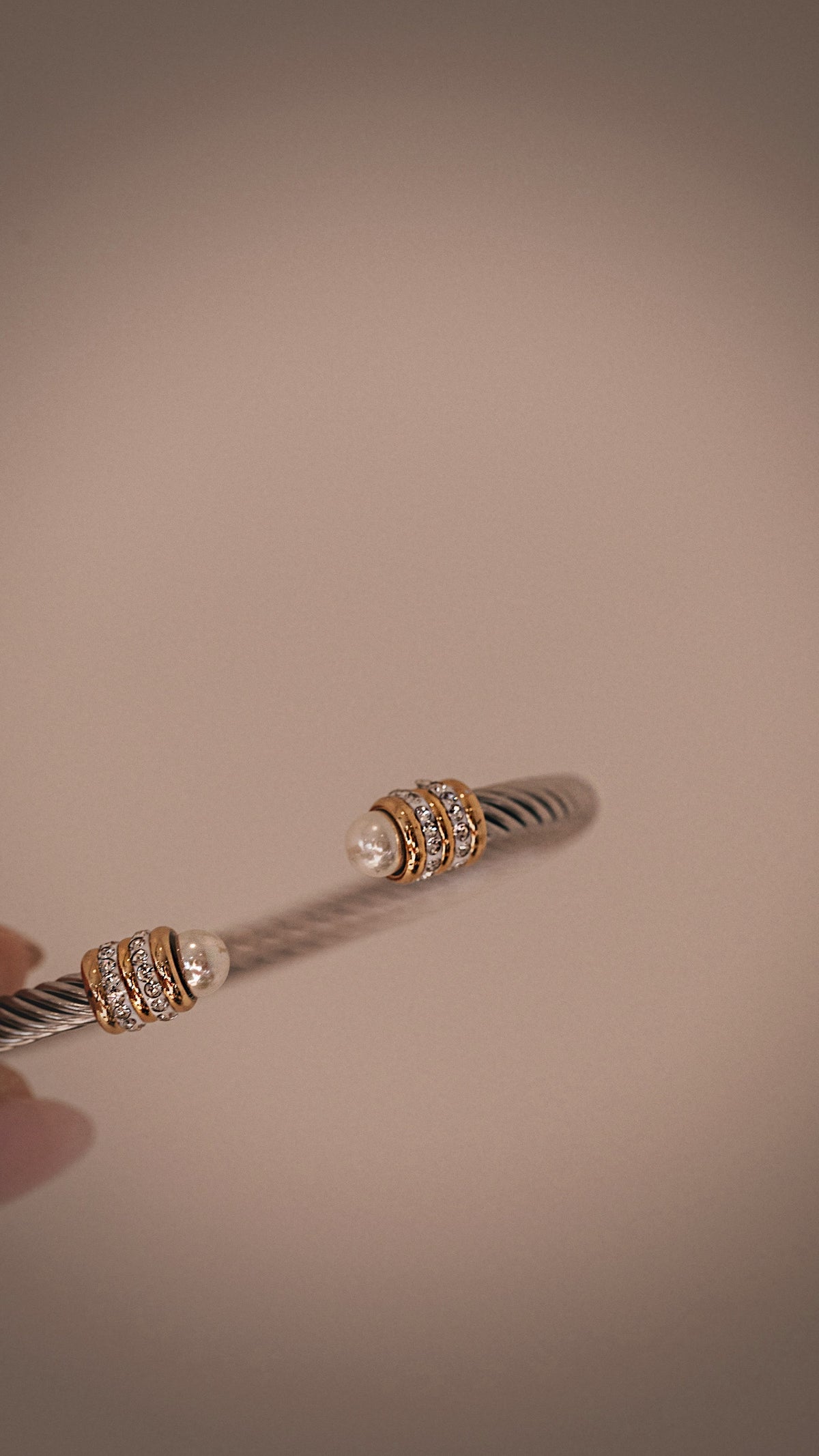 Silver & Pearl Cuff