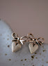 Bow and Heart Dangle Earrings