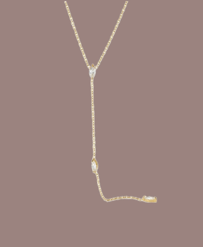 Marquise Lariat Necklace