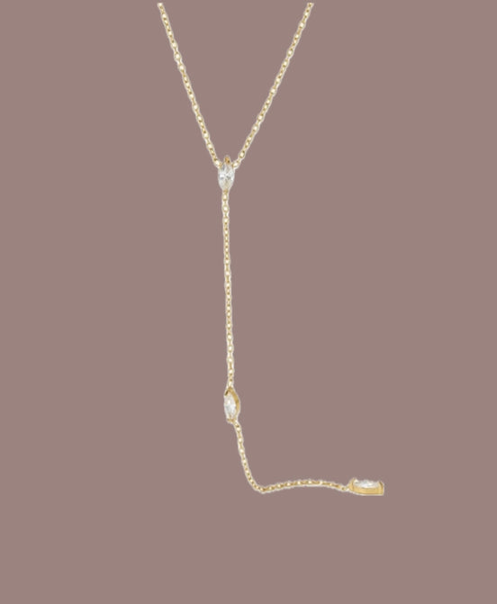 Marquise Lariat Necklace