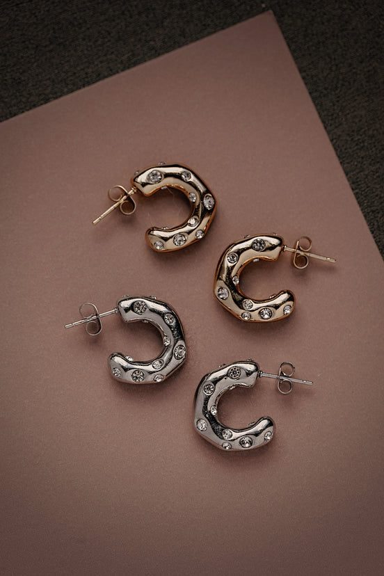 Mojave Studded Hoops