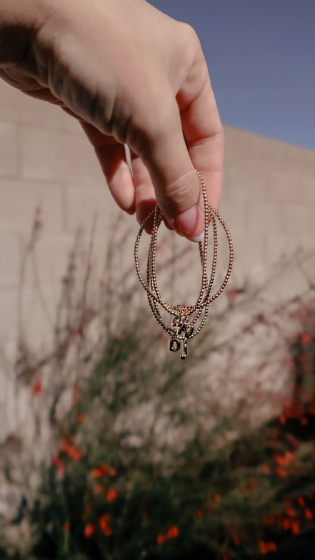 Balloon Initial Bracelet