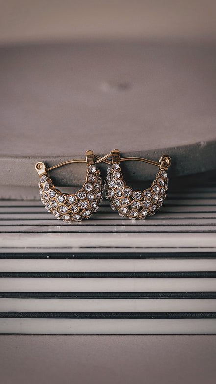 Crystal Cluster Earrings - The Neon Cactus Studio