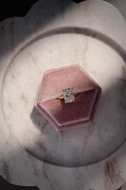 Cushion Cut 4.10 Carat Lab Diamond Ring