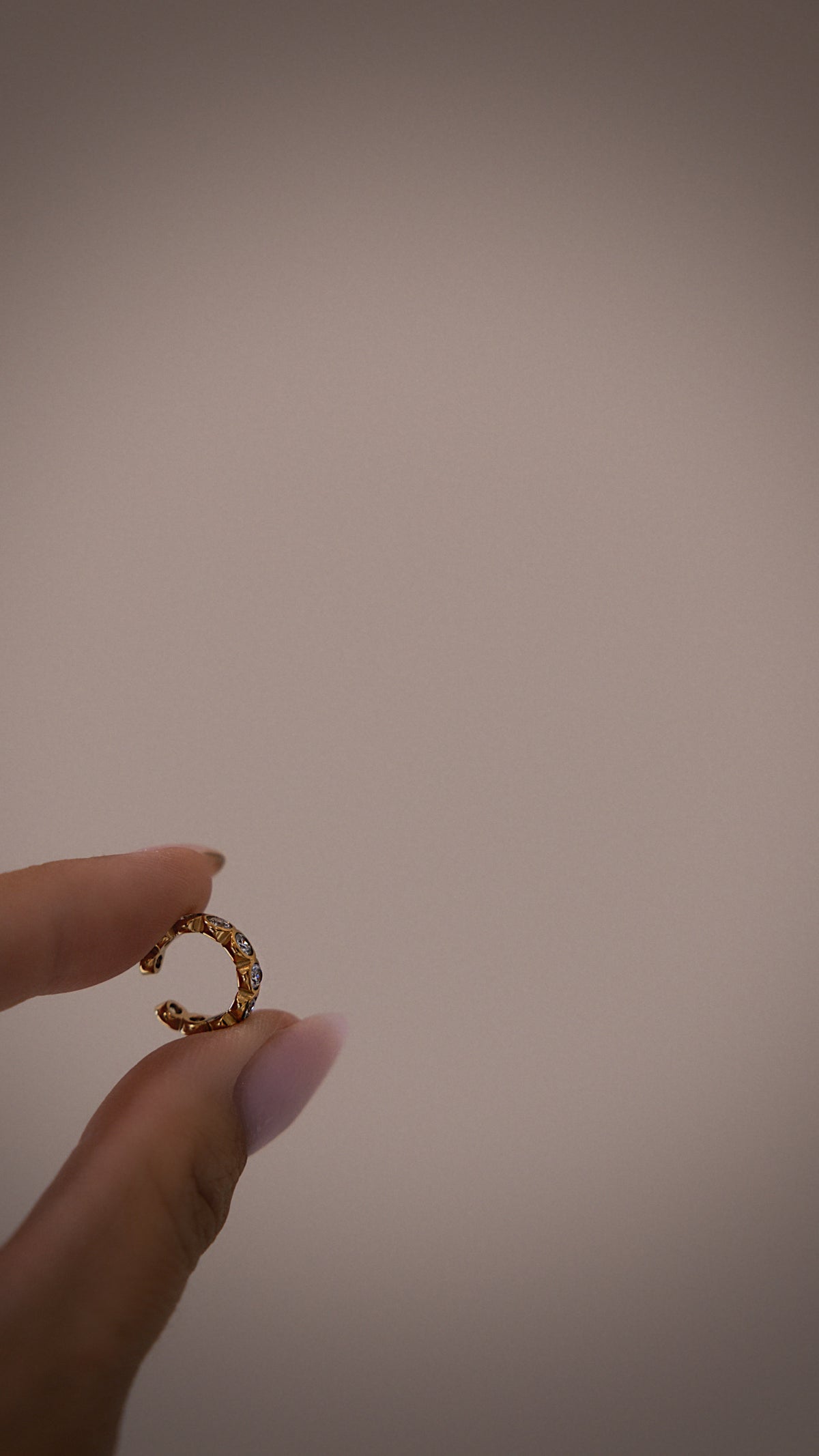 Bezel Ear Cuff