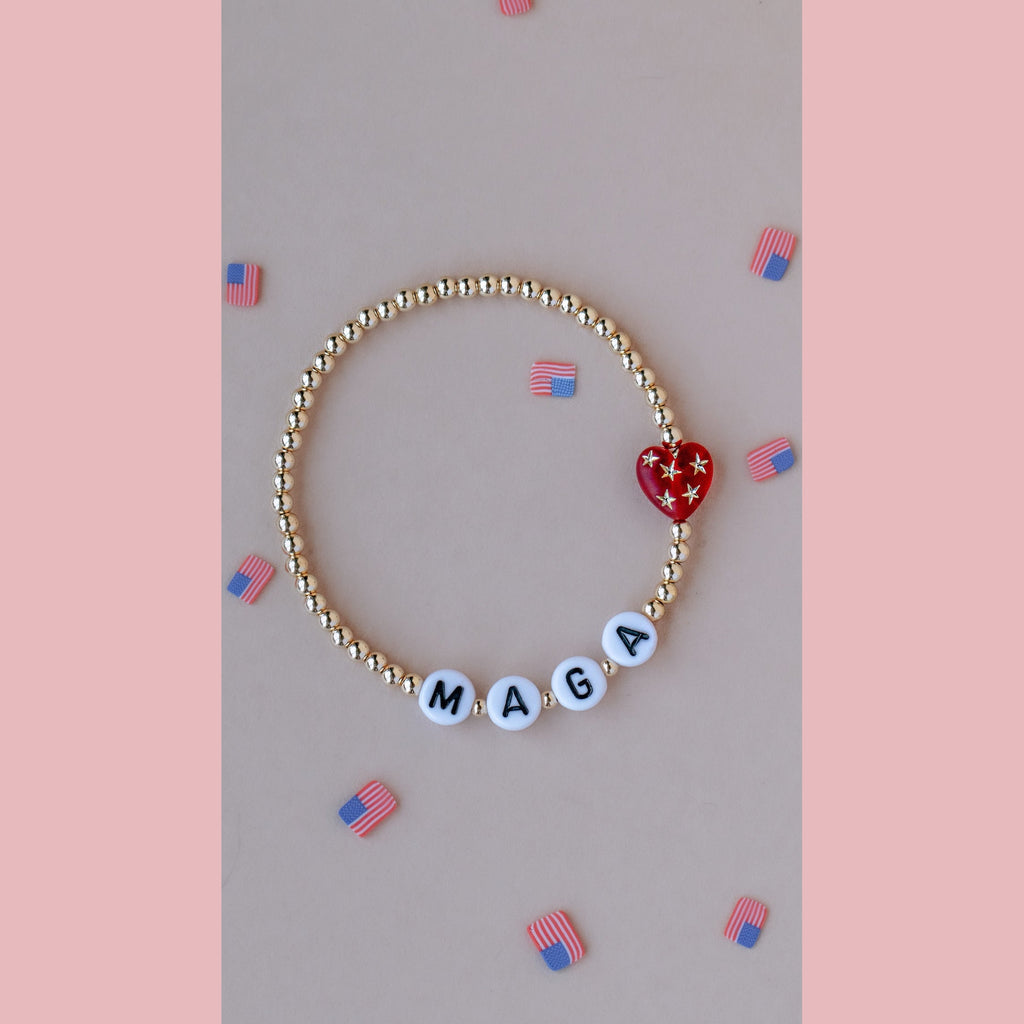 MAGA Heart Bracelet