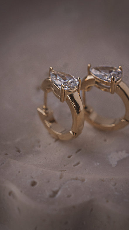 Teardrop Hoops