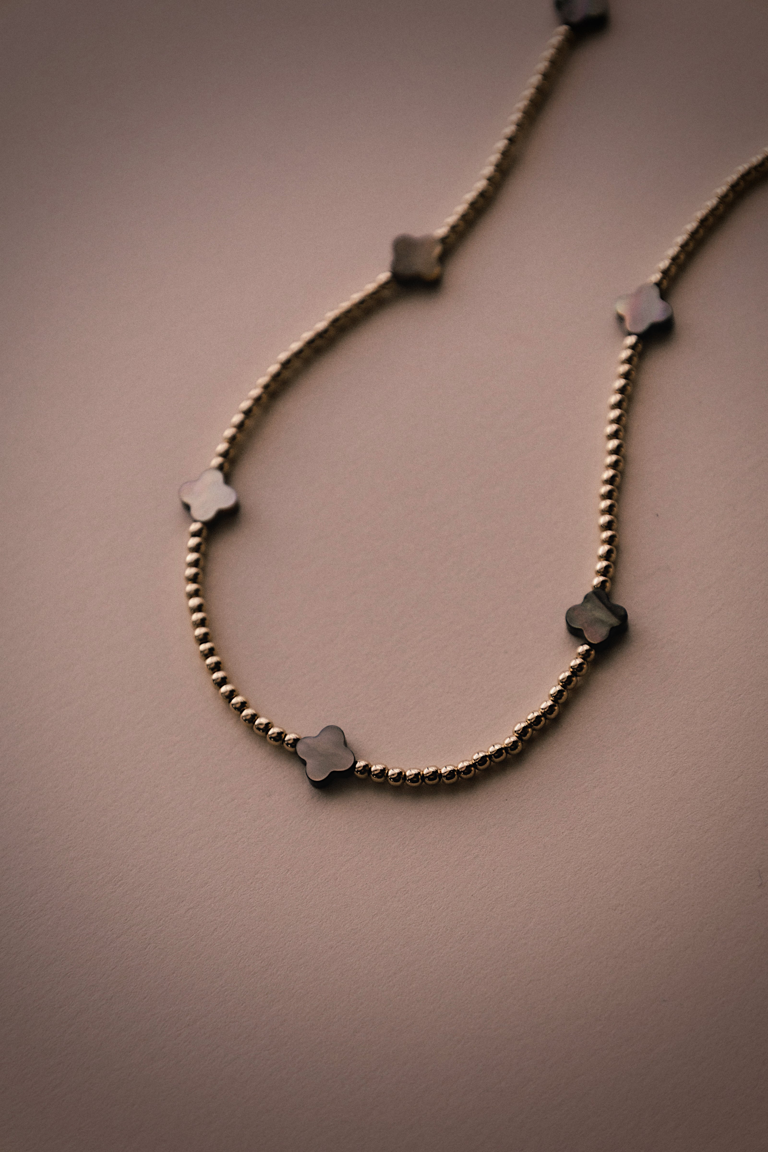 Monroe Clover Beaded Necklace