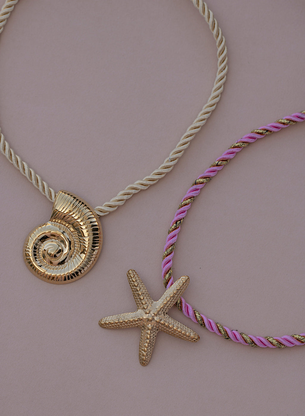 Conch Shell Cord Pendant