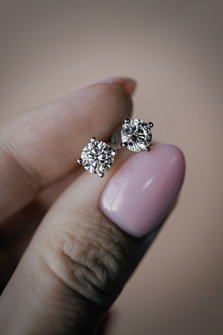 Moissanite Stud Earrings