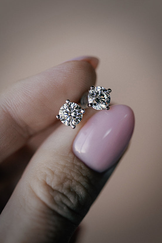 Moissanite Stud Earrings
