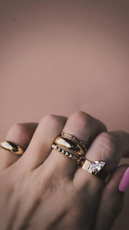 Margo Gold Domed Ring - The Neon Cactus Studio
