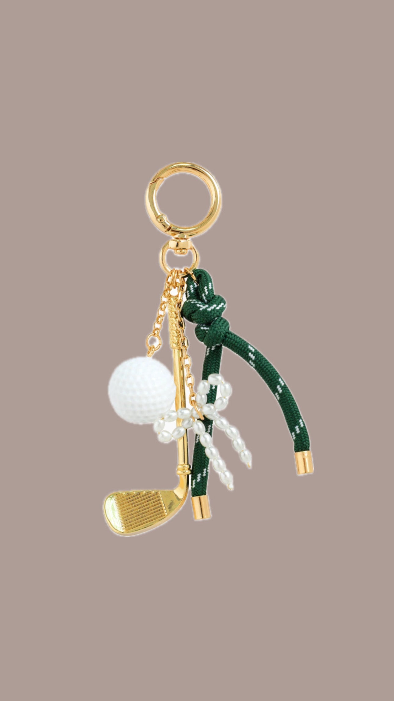Golf Gal Bag Charm - The Neon Cactus Studio