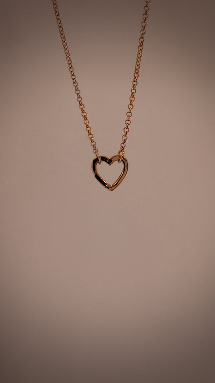 Heart Carabiner Necklace
