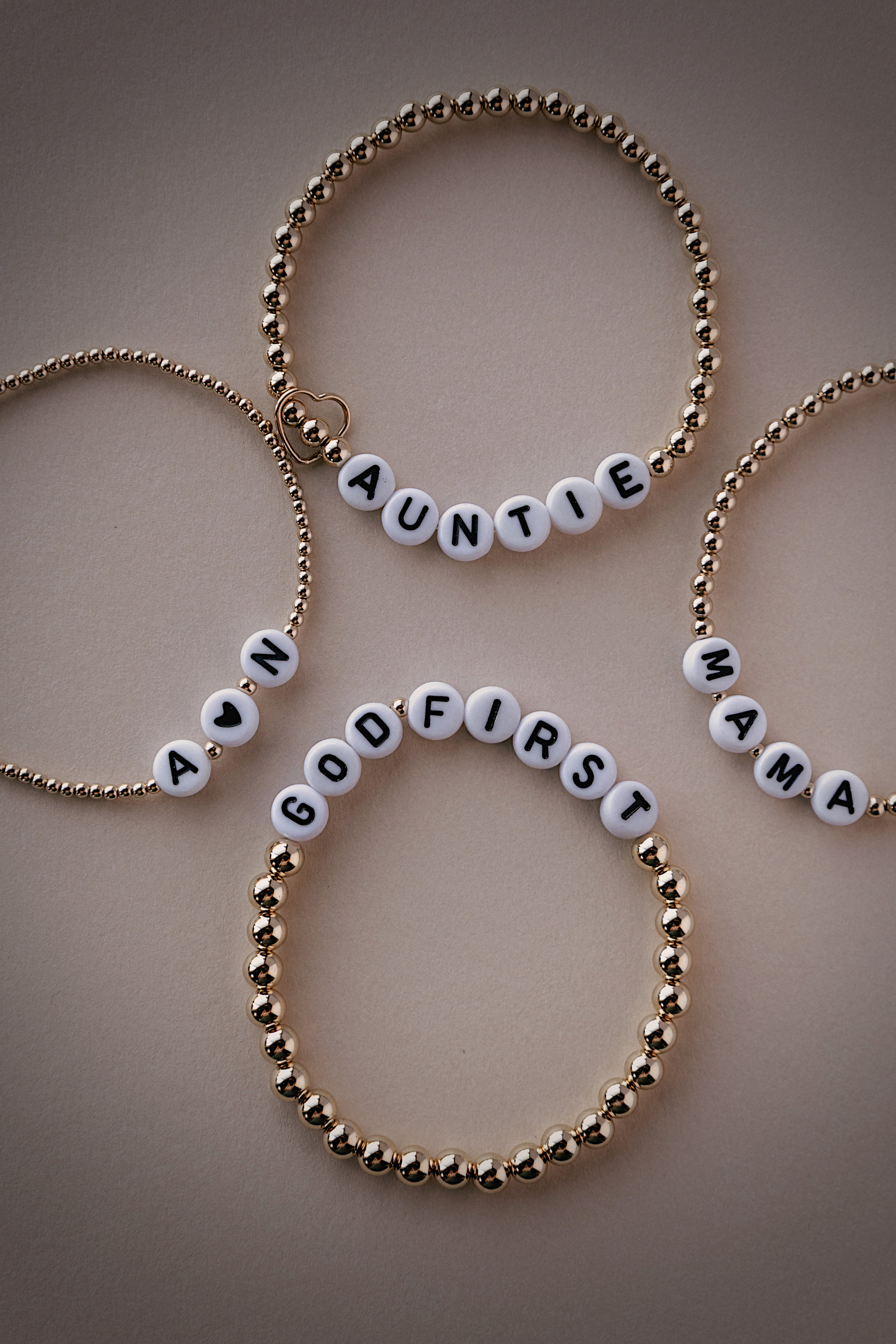 Custom Word Bracelet-Black Font