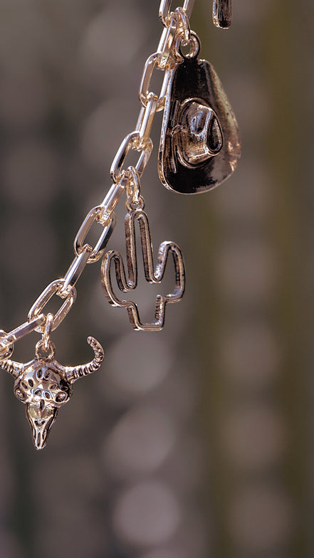 Long Live Cowgirls Charm Necklace