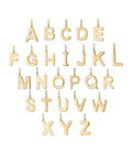 Solid Gold Initial Charm